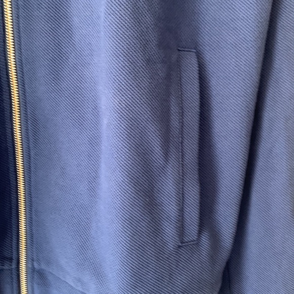 Lacoste Zippered Sweater/Jacket stand up collar Navy blue Men’s size XXL (FR 8) - Picture 3 of 14